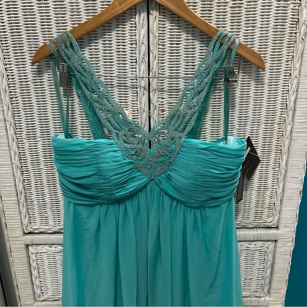 Amelia Couture Long‎ Dress | Green | Size 12 | NWT | D2 - Picture 5 of 14
